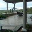 Columns in landscape on pergola