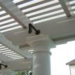 Low voltage lighting on column