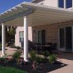 Lattice Patio Cover with Double Beam over Columns