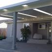 Solid Cover with Skylights and Stucco Columns